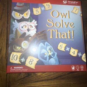 Owl Solve That! Board Game by SimplyFun - Purple Box with Owl Artwork